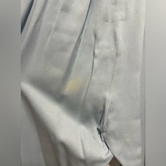 Sleeper -  Blue/Beige Pajama Party Pants Ostrich Feather Pants - Picture 9 of 12